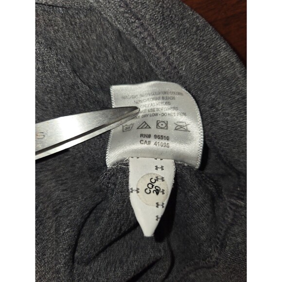 Under Armour HeatGear T-Shirt Women's XL Gray Fitted Short Sleeve Running Gym - Picture 5 of 5